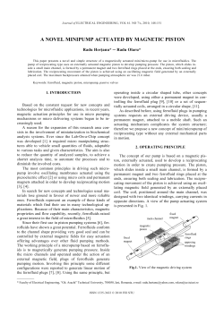 A NOVEL MINIPUMP ACTUATED BY MAGNETIC PISTON