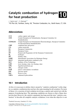 10 - Catalytic combustion of hydrogen for heat production