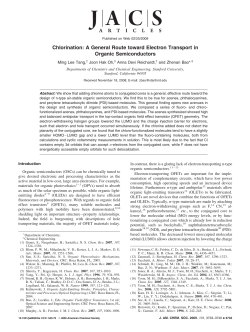 Chlorination: A General Route toward Electron Transport in Organic