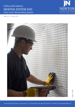 Newton System 500 Installation Manual