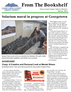 From The Bookshelf - Clear Creek County Library District