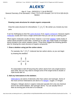 Drawing Lewis structures for simple organic