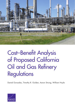 Cost-Benefit Analysis of Proposed California Oil and Gas Refinery