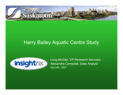 Harry Bailey Aquatic Centre Study