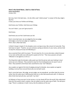 Here`s the Good News&hellip;God is a God of love.