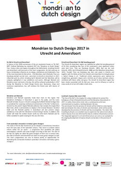 Factsheet - Mondriaan to dutch design