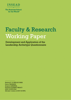 Development and Application of the Leadership Archetype