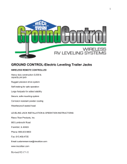 GROUND CONTROL-Electric Leveling Trailer