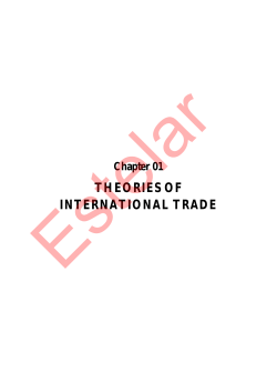 theories of international trade