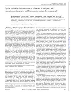 Spatial variability in cortex-muscle coherence investigated with
