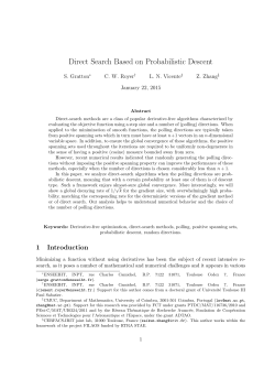Direct Search Based on Probabilistic Descent