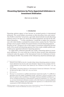 Dissenting Opinions by Party