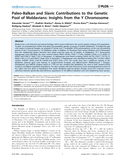 Paleo-Balkan and Slavic Contributions to the Genetic Pool of