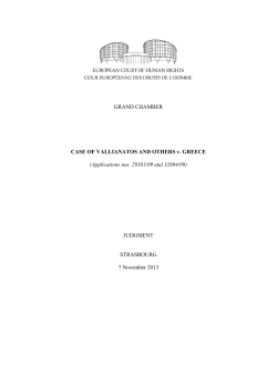 case of Vallianatos and Others v. Greece - HUDOC