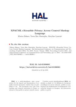 XPACML eXtensible Privacy Access Control Markup Language