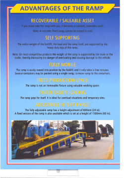 No e On most cempetitiVe products the weight Of the ramp IS