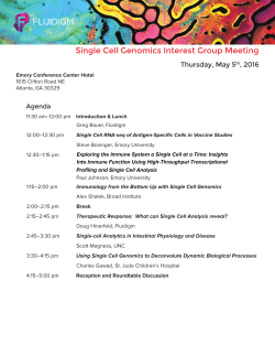 Single Cell Genomics Interest Group Meeting