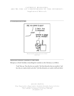 Full quote, in which Tertullian is describing how outsiders see the