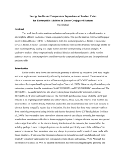 Energy Profile and Temperature Dependence of Product Yields for