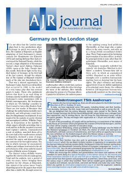 2013 Jun - The Association of Jewish Refugees