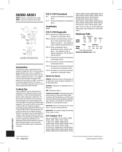 Explanation Coding Tips ICD-9-CM Procedural Anesthesia ICD