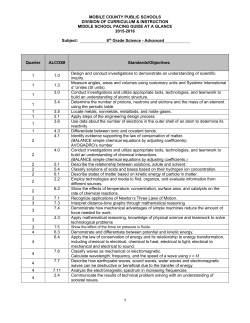 Pacing Guide - Mobile County Public Schools