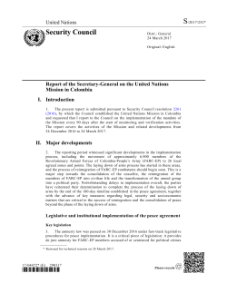 S/2017/252 - Misión de la ONU en Colombia
