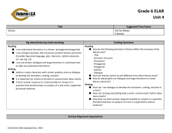 Grade 6 ELAR Unit 4