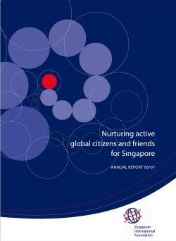 annual report 06/07 - Singapore International Foundation