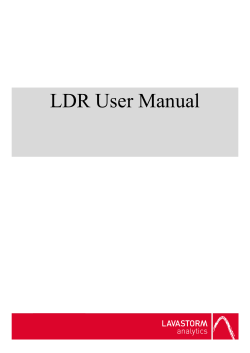LDR User Manual