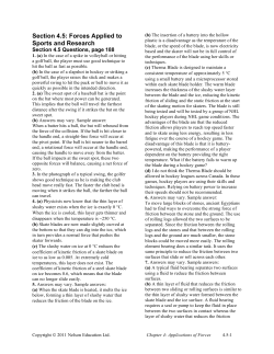Section 4.5: Forces Applied to Sports and Research