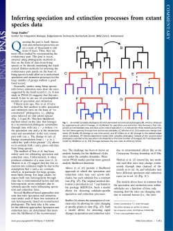 Inferring speciation and extinction processes from extant species data