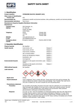 MSDS - GFS Chemicals