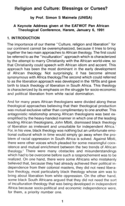 Religion and Culture: Blessings or Curses?