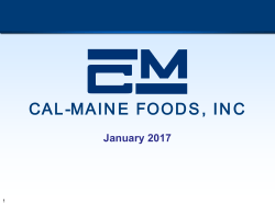 Investor Presentation - Cal