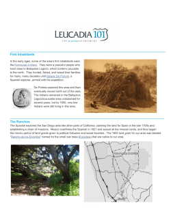 First Inhabitants - Leucadia 101 Main Street Association