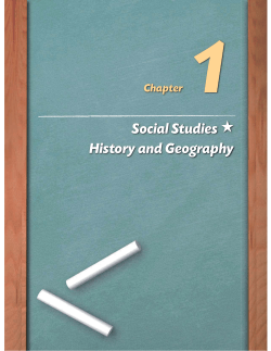 Social Studies History and Geography