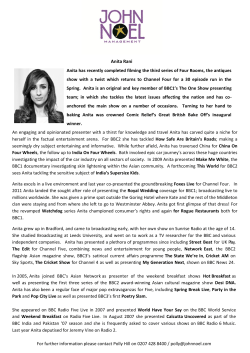 Anita Rani - John Noel Management