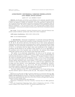 ANISOTROPIC CENTROIDAL VORONOI TESSELLATIONS AND