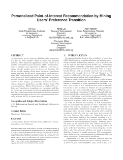 Personalized Point-of-Interest Recommendation by Mining Users
