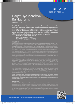 Harp&reg; Hydrocarbon Refrigerants