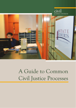 A Guide to Common Civil Justice Processes
