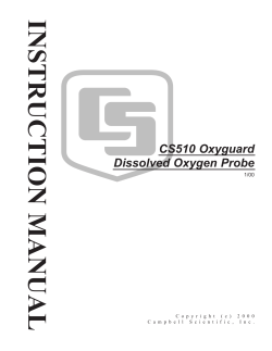 CS510 OxyGuard Dissolved Oxygen Probe