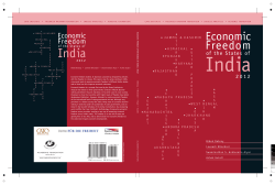 Economic Freedom of the States of India 2012