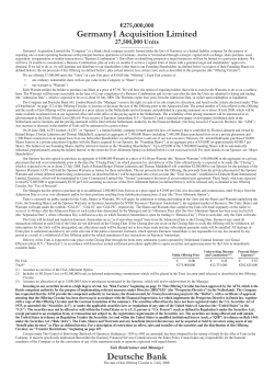 Germany1 Acquisition Limited
