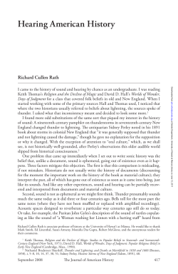 Hearing American History