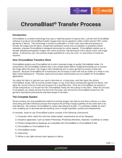 ChromaBlast® Transfer Process