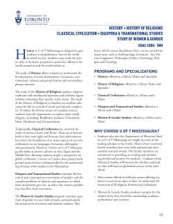 hIstory &bull; hIstory oF rElIgIons ClassICal CIvIlIzatIon &bull; DIaspora