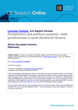 Punishment and political systems: state punitiveness in post