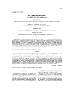 THE ATOMIC ARRANGEMENT OF SYNCHYSITE